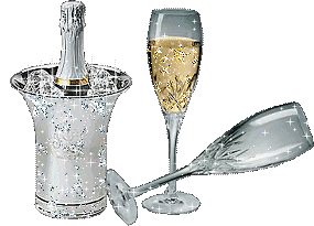 champagna and glases